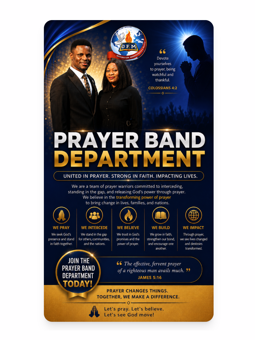 Prayer Band Department